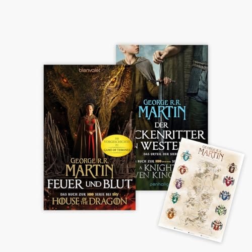 George R. R. Martin: Feuer und Blut + Der Heckenritter von Westeros + Landkarte